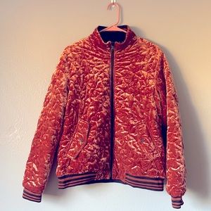 Bernardo Rust Colored Bomber Style Jacket